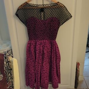 Dressed To Kill Polka Dot & Bat Women's Dress